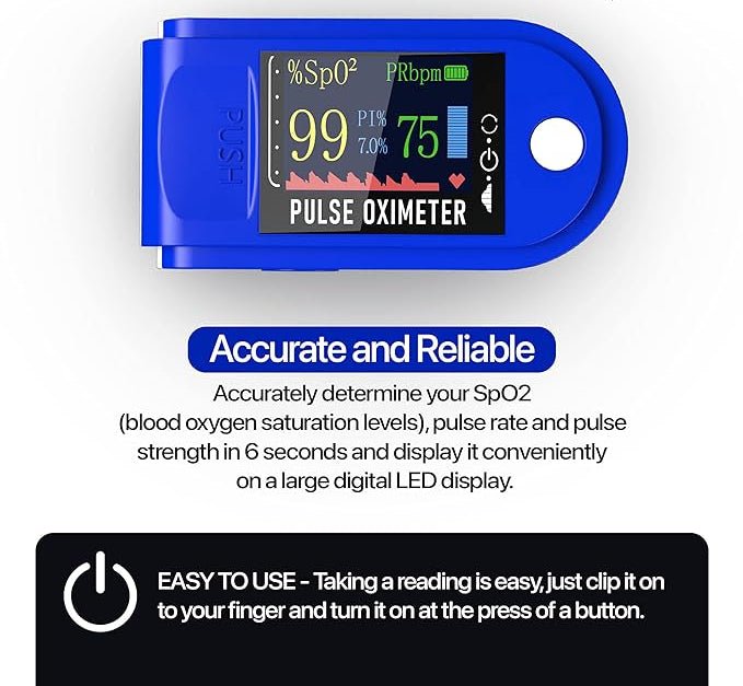 HealthGuard™ Digital Pulse Oximeter | SpO₂ & Pulse Rate Monitor