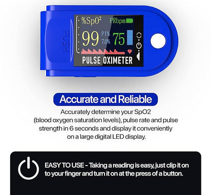 HealthGuard™ Digital Pulse Oximeter | SpO₂ & Pulse Rate Monitor