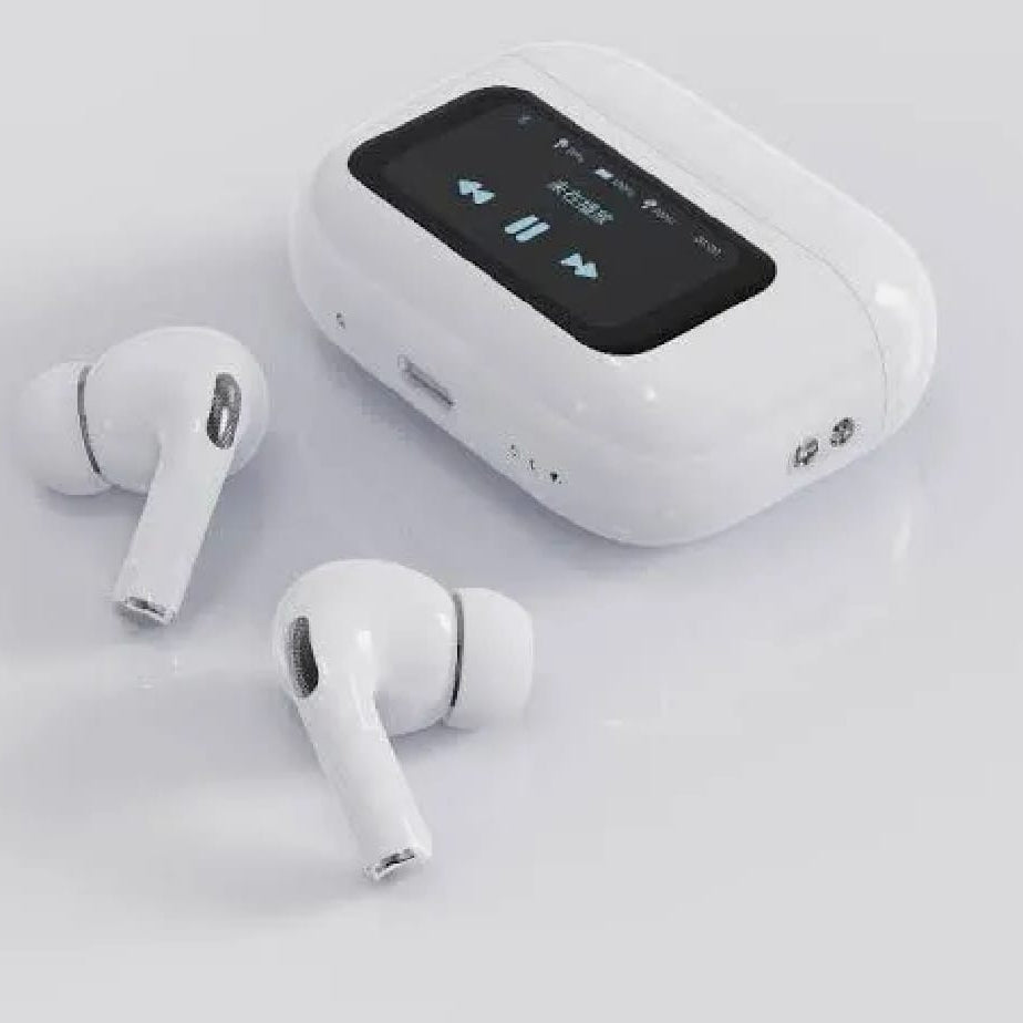 Airpods Pro A9 ANC ENC Wireless Earbuds – Double Dark Noise Reduction, Battery Display & Touch Control