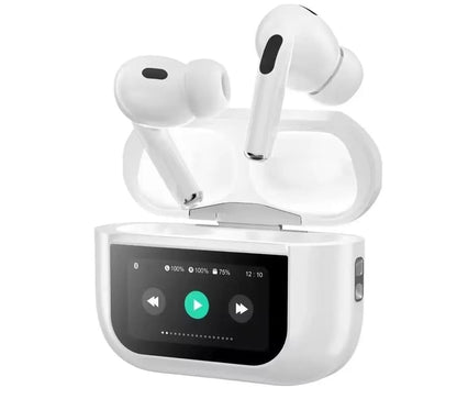 Airpods Pro A9 ANC ENC Wireless Earbuds – Double Dark Noise Reduction, Battery Display & Touch Control