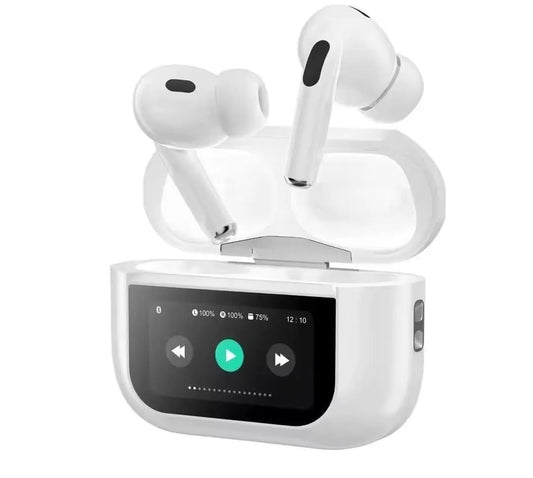 Airpods Pro A9 ANC ENC Wireless Earbuds – Double Dark Noise Reduction, Battery Display & Touch Control