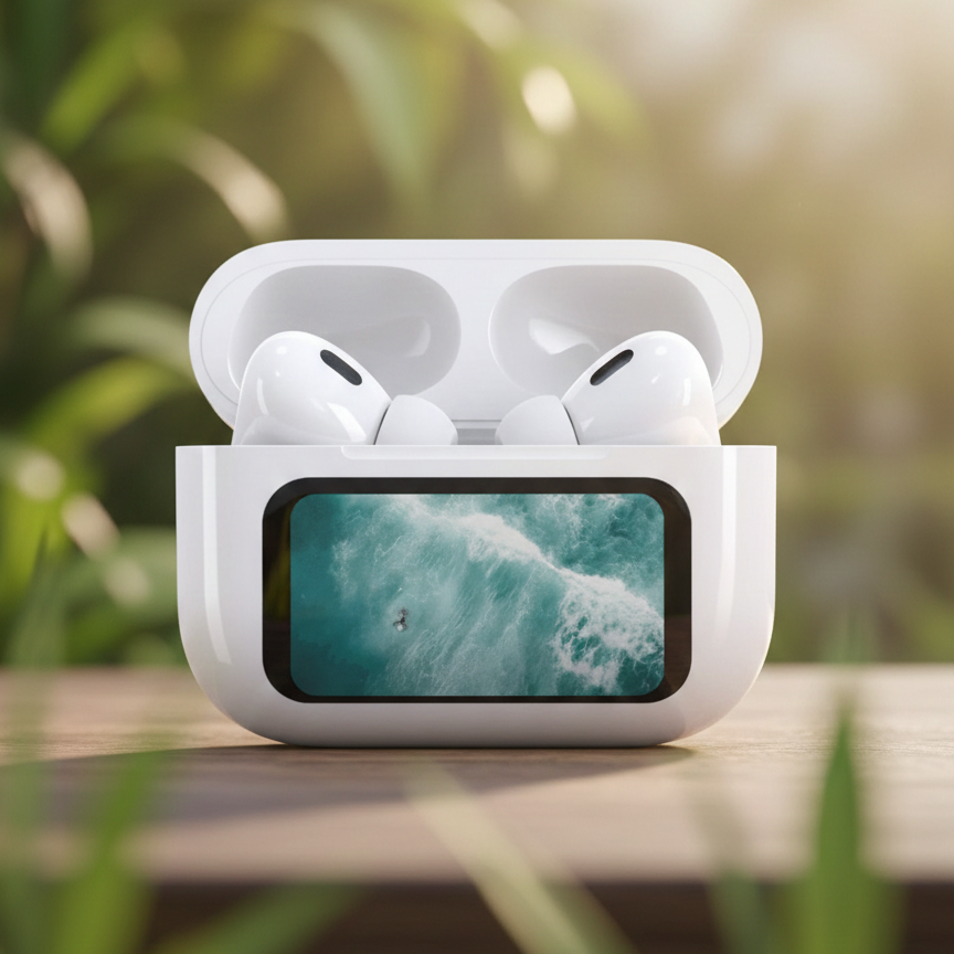 Airpods Pro A9 ANC ENC Wireless Earbuds – Double Dark Noise Reduction, Battery Display & Touch Control